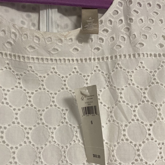 Banana Republic white lace blouse size 6 NWT - Picture 2 of 5